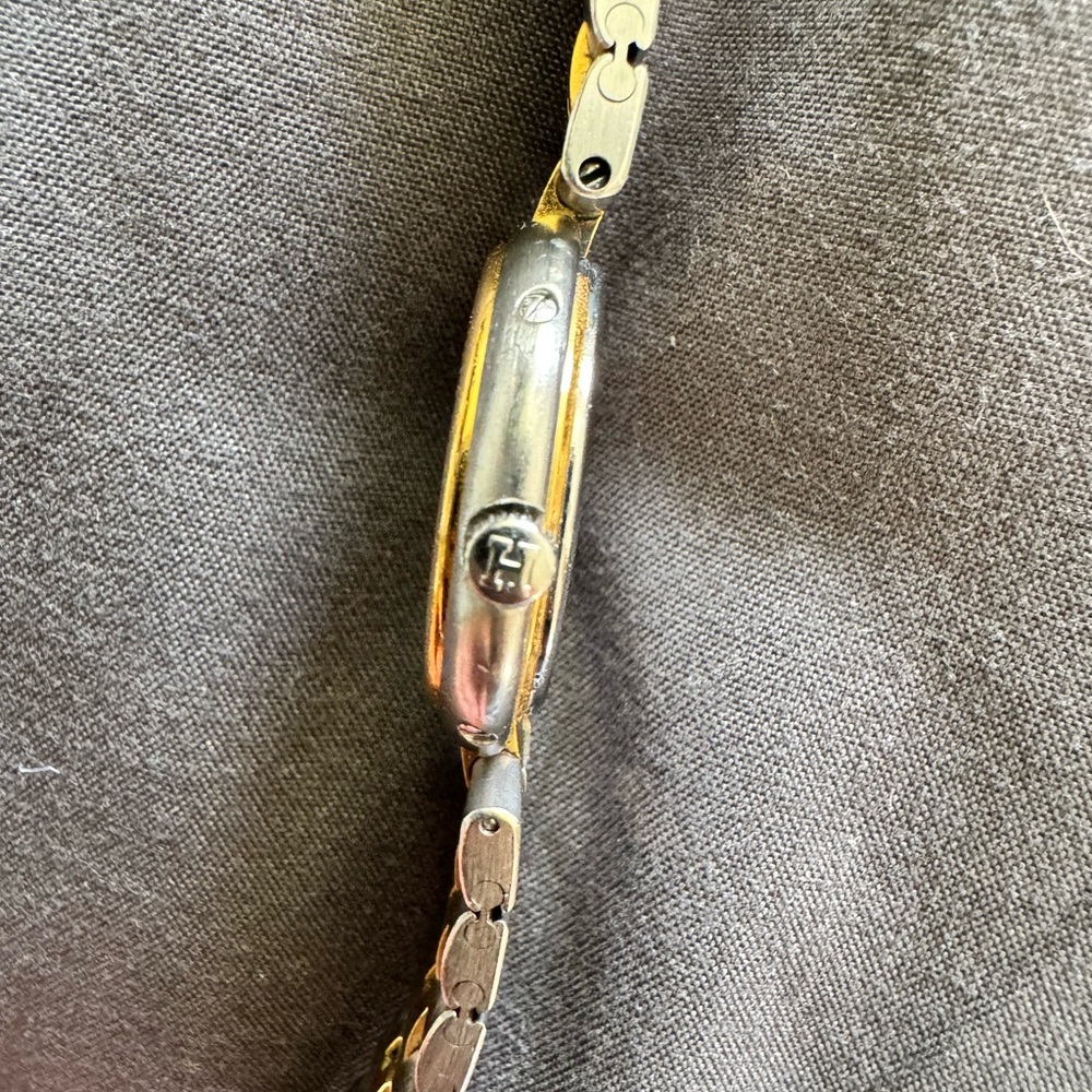 Hermès Two-Tone Steel and Gold Link Wristwatch - Picture 5 of 8